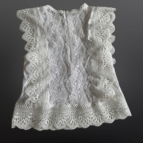 ZARA lace frilly top, size M - Picture 5 of 10